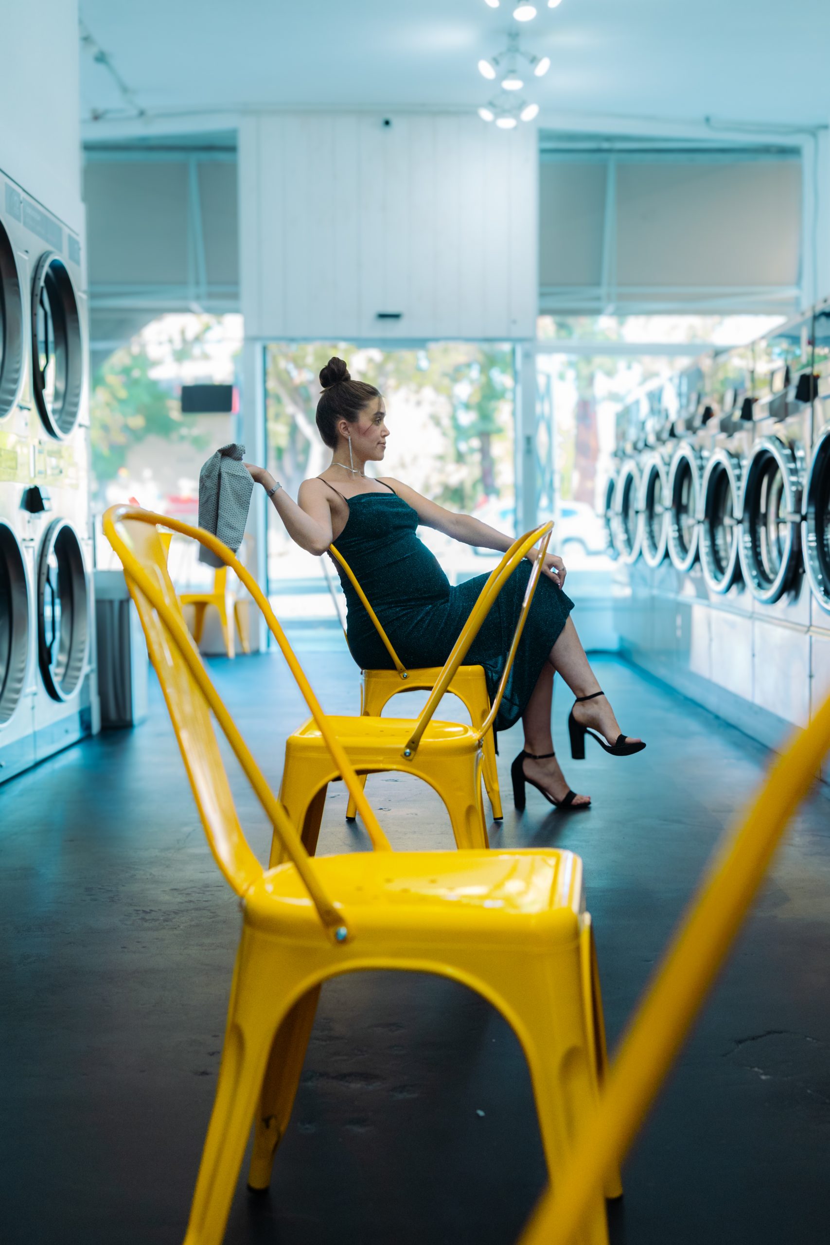 Self-service laundry machines at The Laundry California near Los Altos